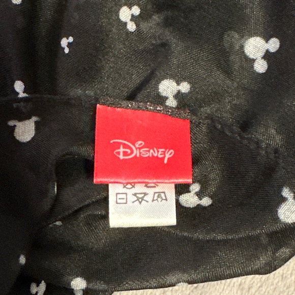 Disney Mickey Mouse Head Infinity Scarf Black White Sheer Light Disneybound - Picture 6 of 9